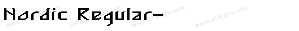 Nordic Regular字体转换